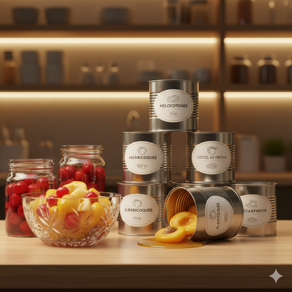 Frutas enlatadas
